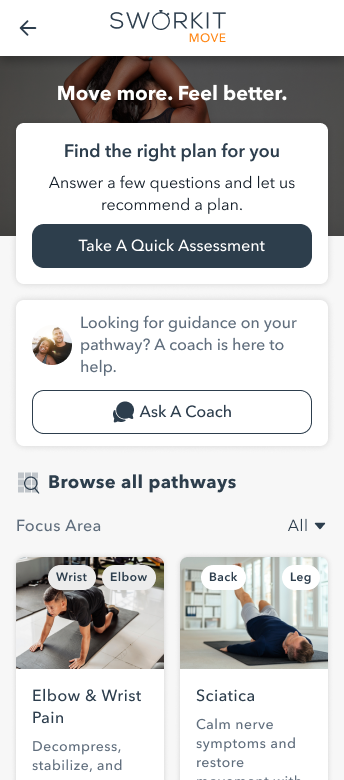 Sworkit Move — pathways